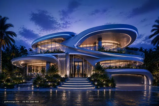 Arsitektur untuk Kabupaten Bangka Barat. — pandangan arsitektur 2